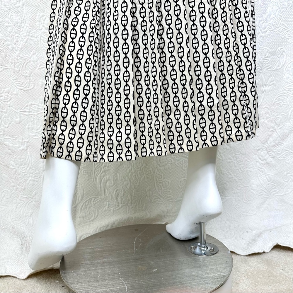 J. Crew NWT 6 Pleated Maxi Skirt in Vintage Links Print - Picture 12 of 15